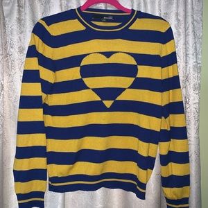 MOSCHINO LOVE Stripped Heart Sweatshirt ✨